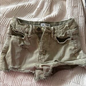 RSQ olive green shorts